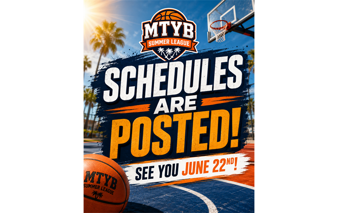 SCHEDULES ARE POSTED!